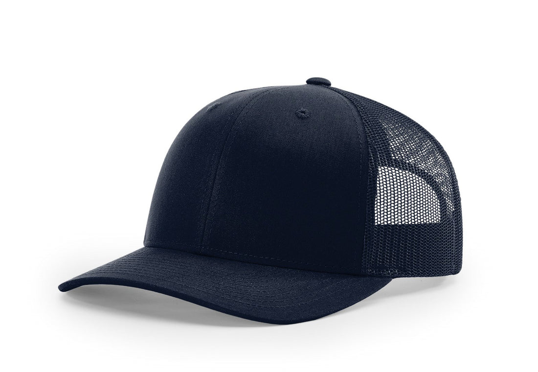 Navy Richardson Trucker (112) - Hat, front view