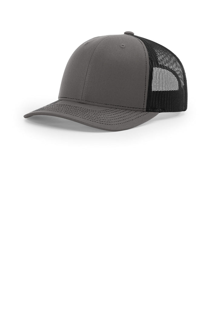Richardson Trucker (112) - Hat — Charcoal/ Black