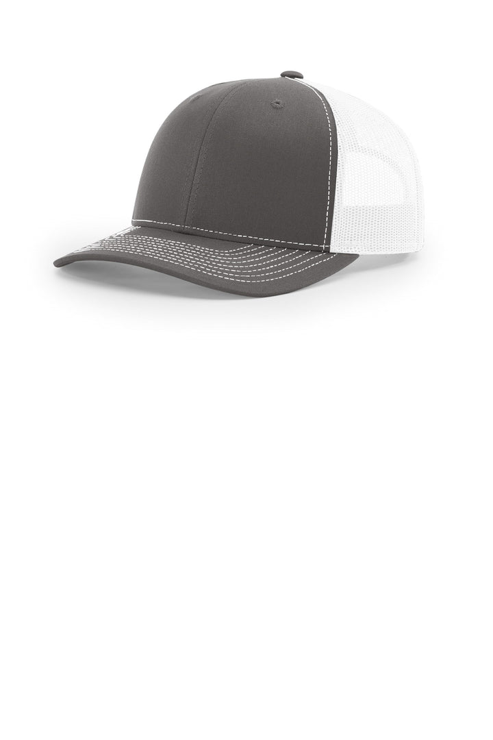 Richardson Trucker (112) - Hat — Charcoal/ White
