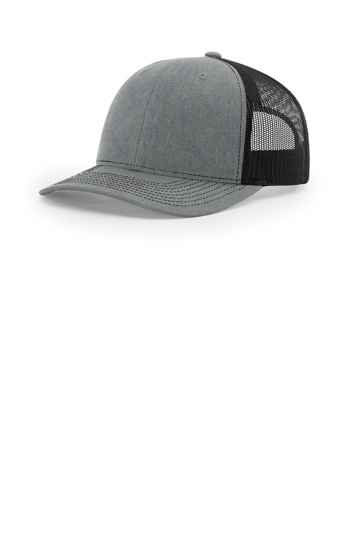 Richardson Trucker (112) - Hat — Heather Grey/ Black