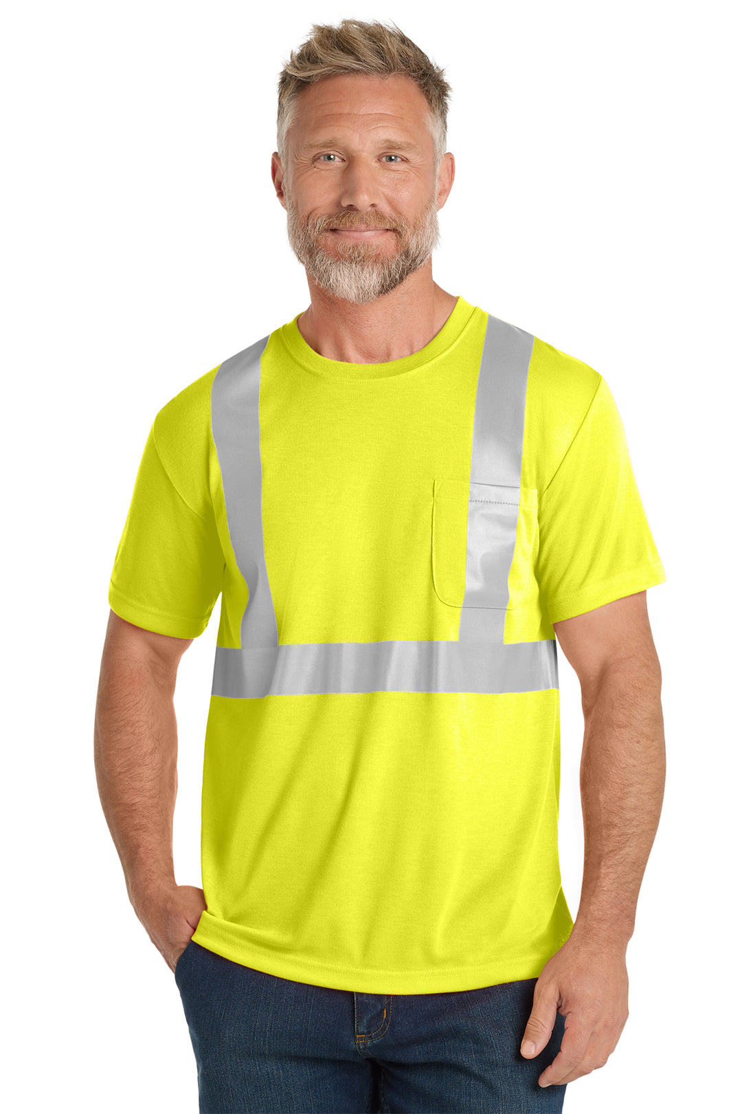 CornerStone ANSI 107 Class 2 Safety T-Shirt (CS401) - High-Vis