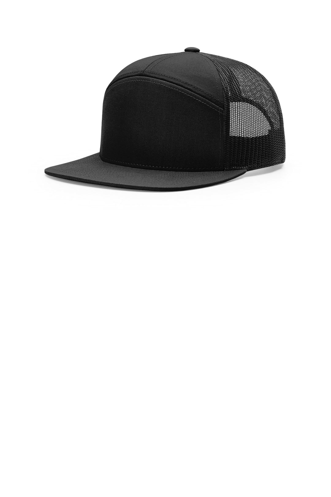 Richardson 7 Panel (168) - Hat — Black