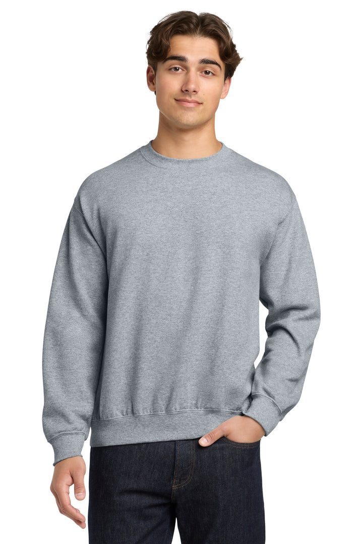 Sport Grey Gildan Heavy Blend Crewneck (18000) - Sweatshirt, front view