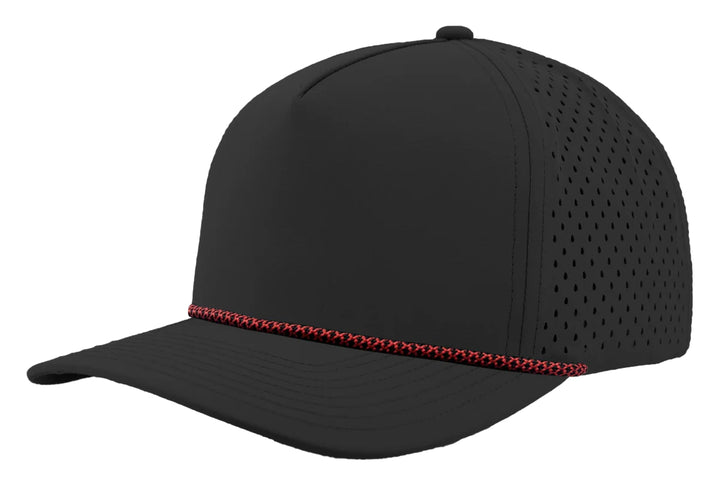 Zapped Blackhawk R+ Rope - Hat — Black/Red Chainlink Rope