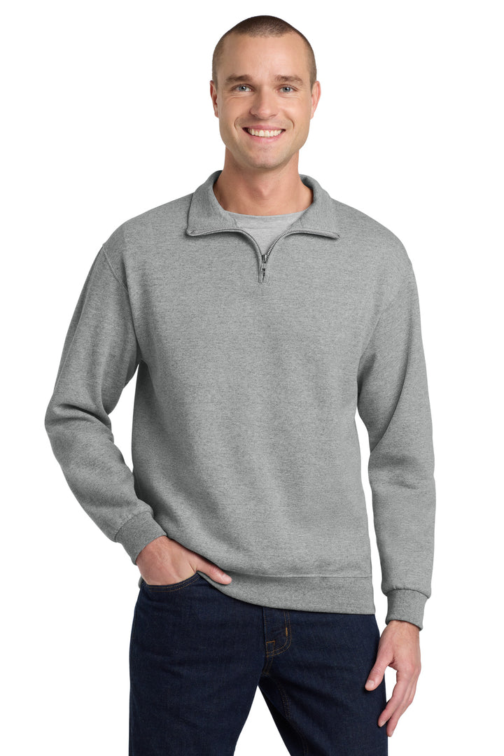 Oxford Jerzees NuBlend 1/4-Zip Cadet Collar (995M) - Quarter-Zip, front view