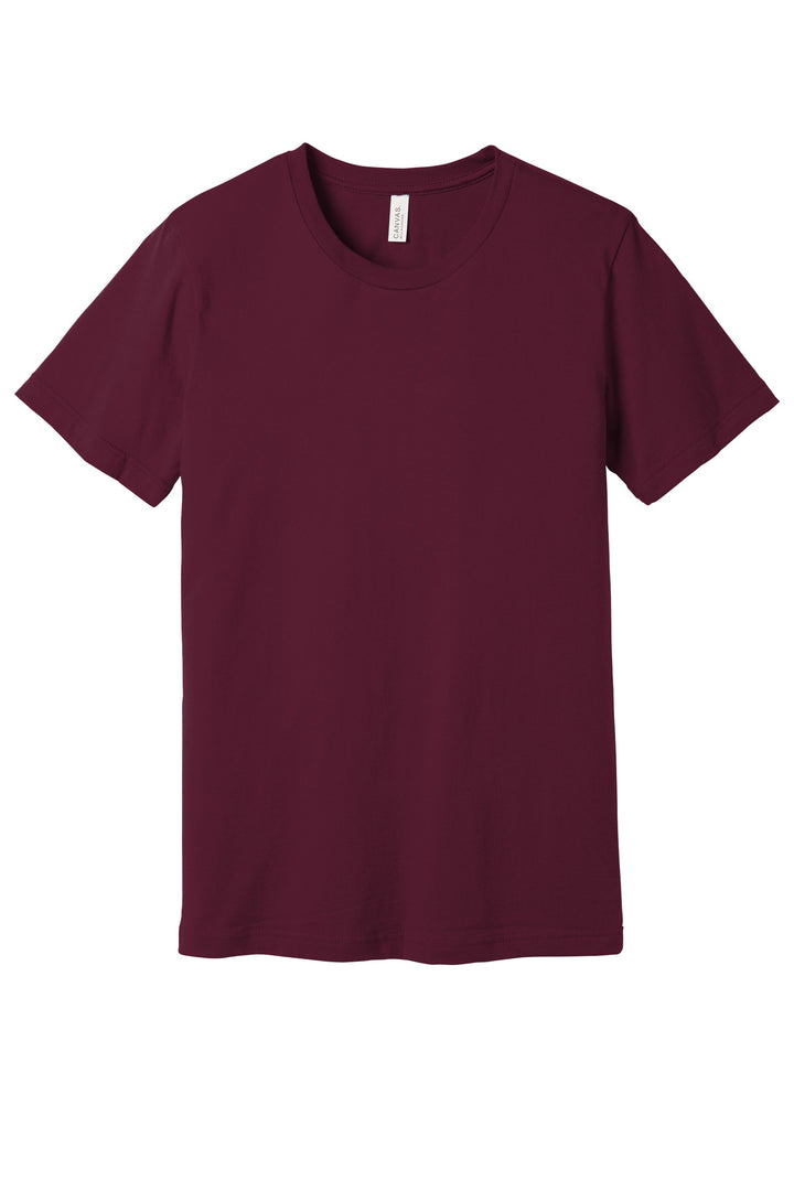BELLA+CANVAS Jersey Tee (3001) - Cotton Shirt — Maroon