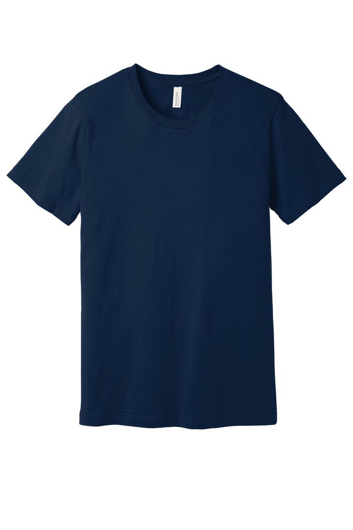 BELLA+CANVAS Jersey Tee (3001) - Cotton Shirt — Heather Midnight Navy