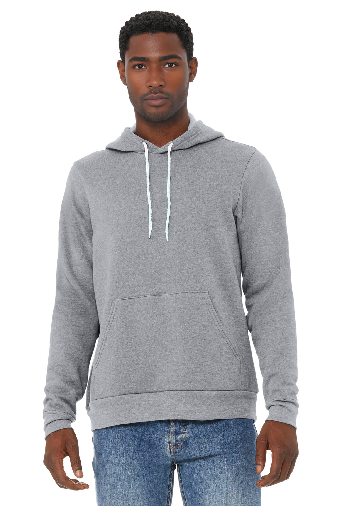 BELLA+CANVAS Sponge Fleece Hoodie (3719) - Hoodie — Athletic Heather