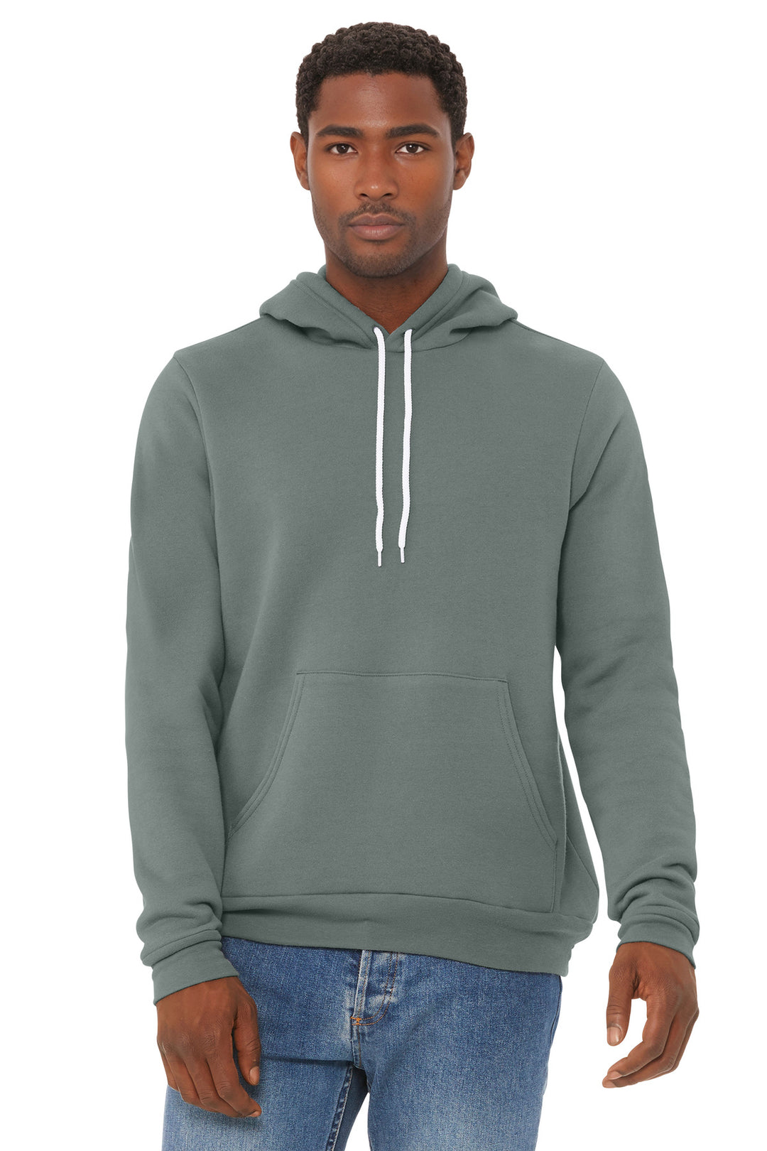 BELLA+CANVAS Sponge Fleece Hoodie (3719) - Hoodie — Storm