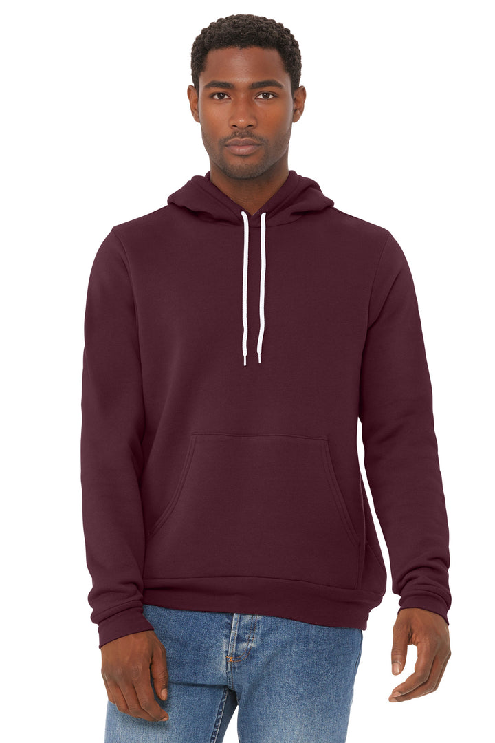 BELLA+CANVAS Sponge Fleece Hoodie (3719) - Hoodie — Maroon