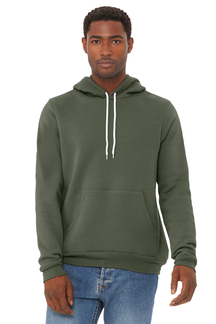 BELLA+CANVAS Sponge Fleece Hoodie (3719) - Hoodie — Military Green