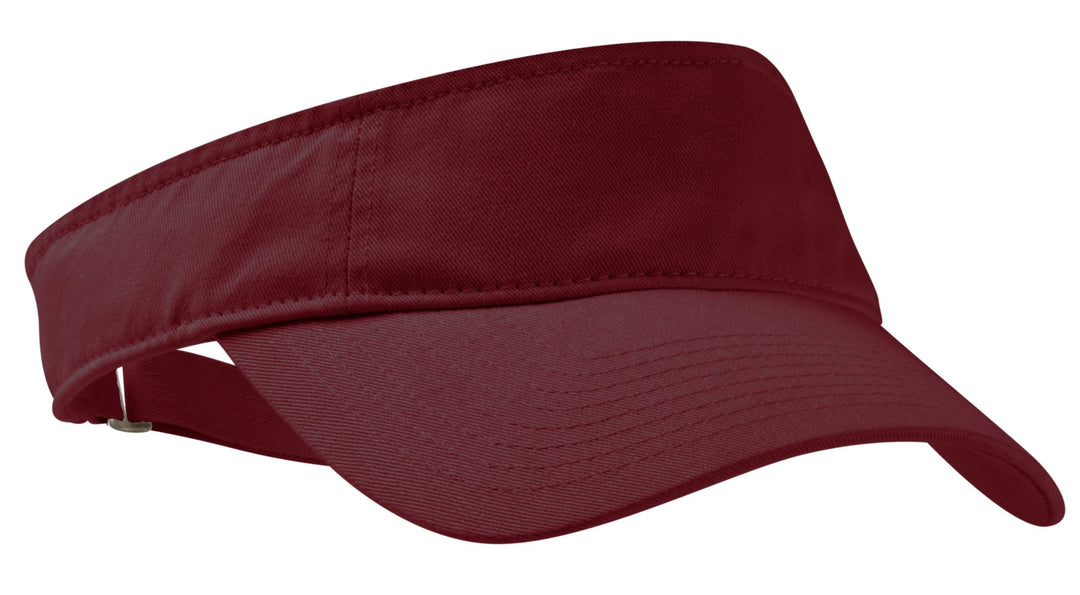 Port Authority Enzyme Wash Fashion Visor (C840) — Maroon