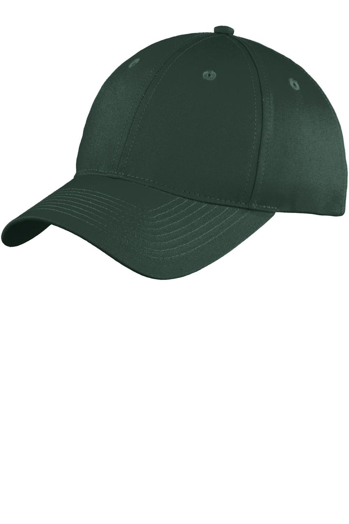 Hunter Port Authority Six-Panel Unstructured Twill Cap (C914) - Hat, front view