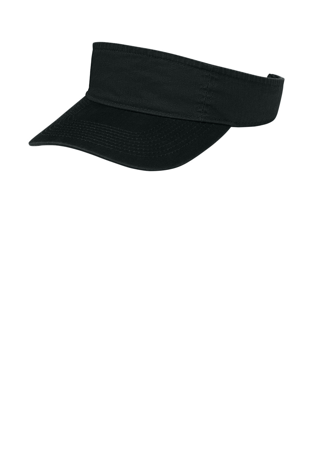 Black Port Authority Fashion Visor (CP45), front view