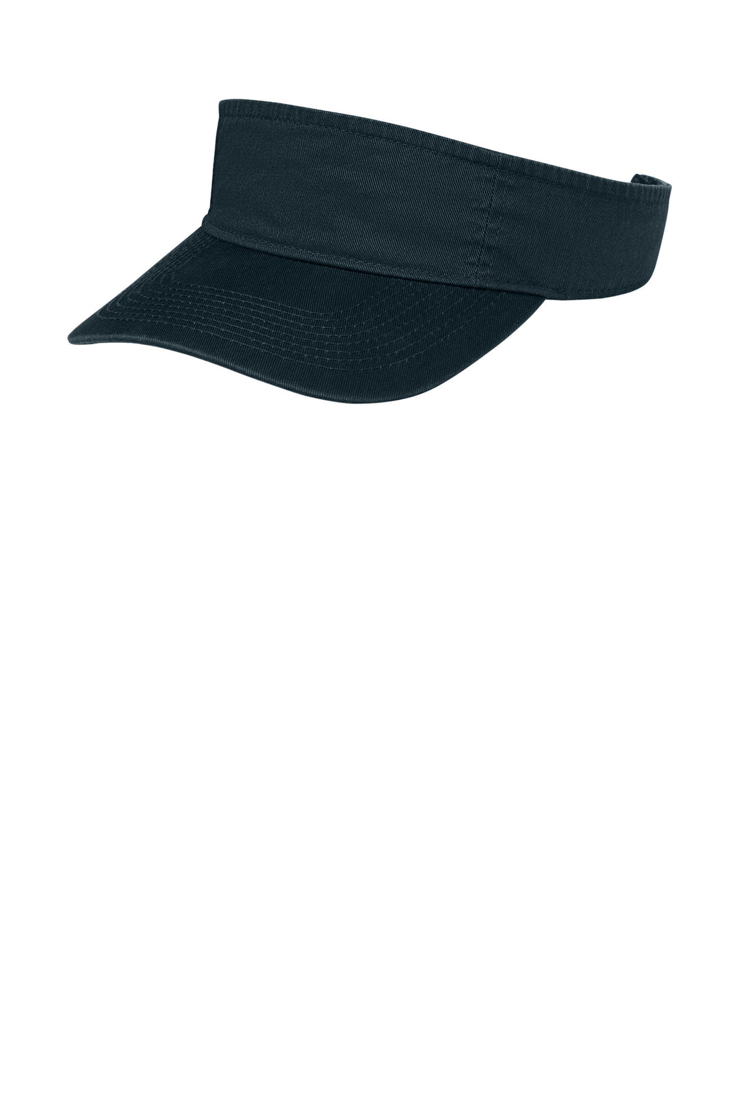 Navy Port Authority Fashion Visor (CP45), front view