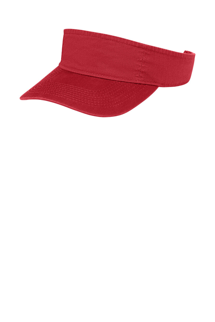 Red Port Authority Fashion Visor (CP45), front view