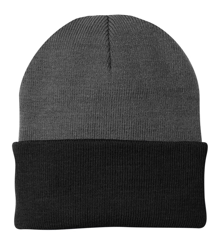Port & Company Knit Cap (CP90) - Beanie — Athletic Oxford/Black