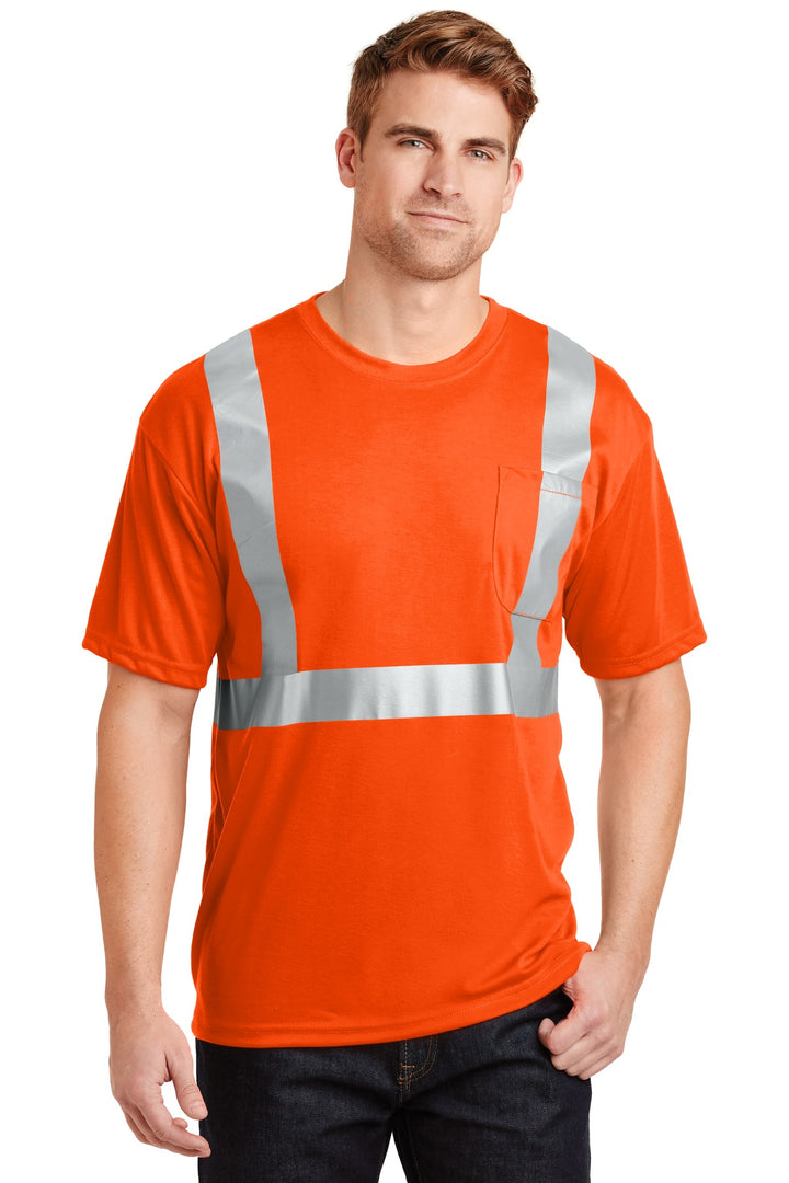 CornerStone CS401 ANSI Class 2 Safety Tee — Safety Orange