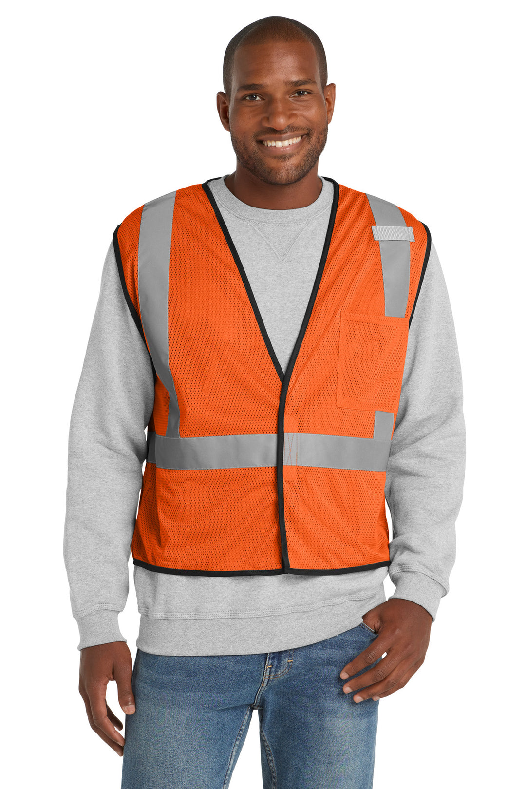 CornerStone ANSI Class 2 Economy Vest (CSV100) - High-Vis — Safety Orange