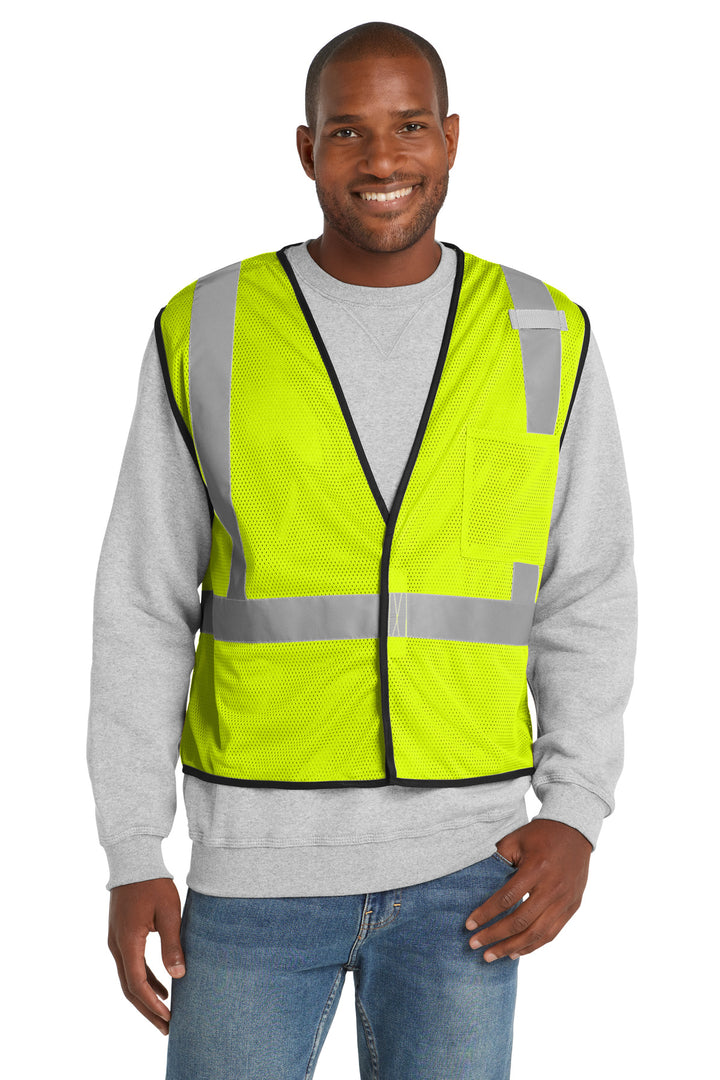 CornerStone ANSI Class 2 Economy Vest (CSV100) - High-Vis — Safety Yellow