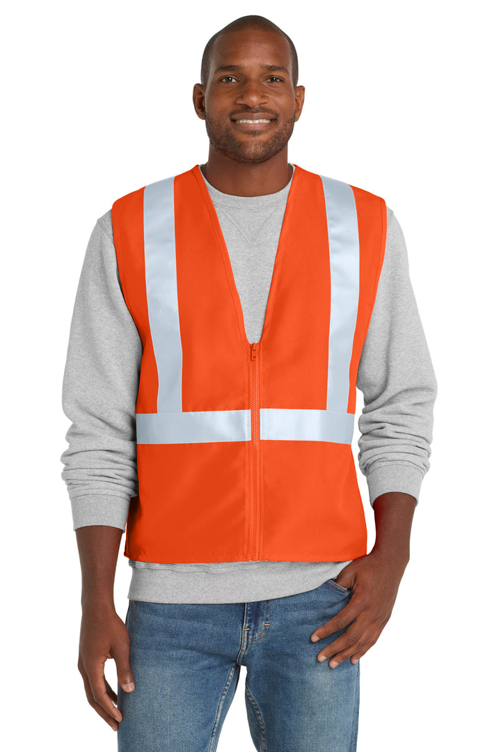 CornerStone ANSI Class 2 Safety Vest (CSV400) - High-Vis — Safety Orange/ Reflective