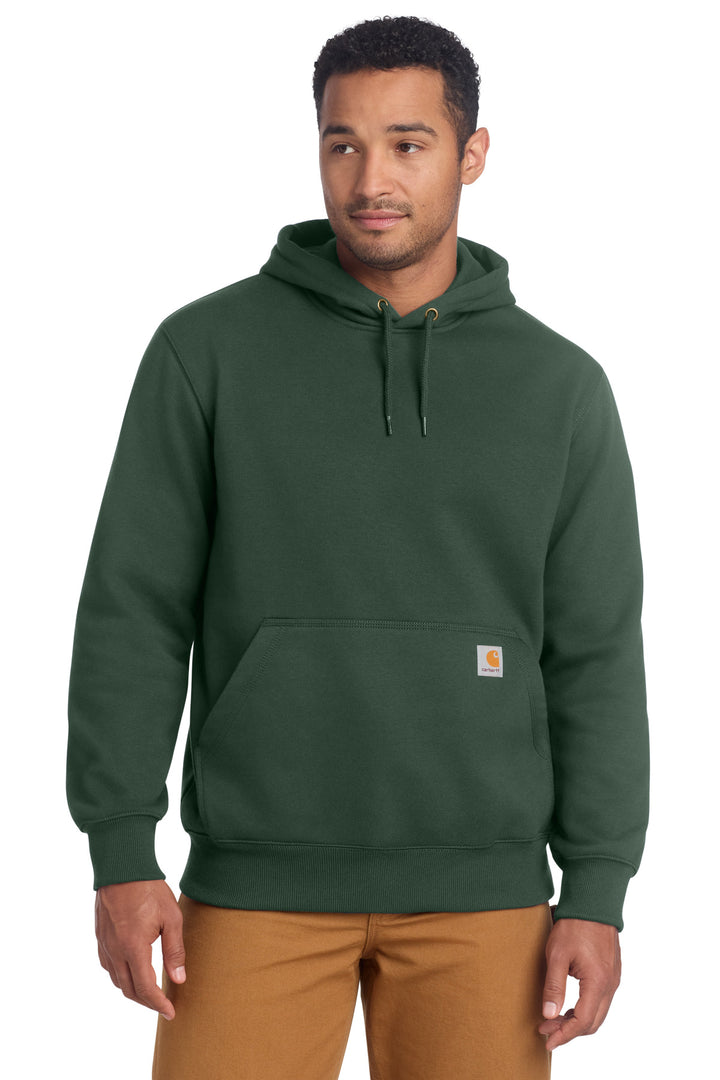 Forestry Green Carhartt Rain Defender Paxton Heavyweight (CT100615) - Hoodie, front view
