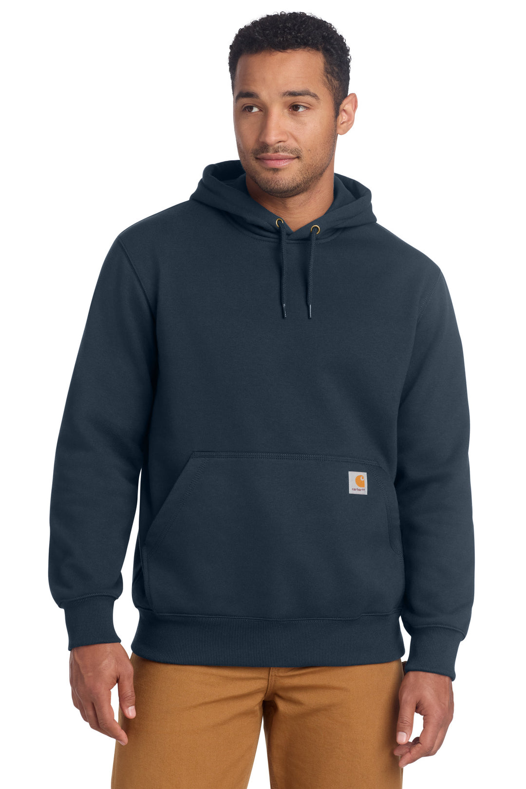 New Navy Carhartt Rain Defender Paxton Heavyweight (CT100615) - Hoodie, front view
