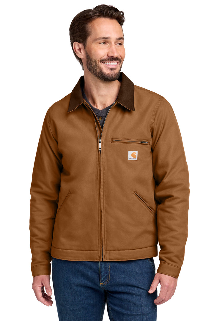 Carhartt Brown Carhartt Duck Detroit (CT103828) - Jacket, front view
