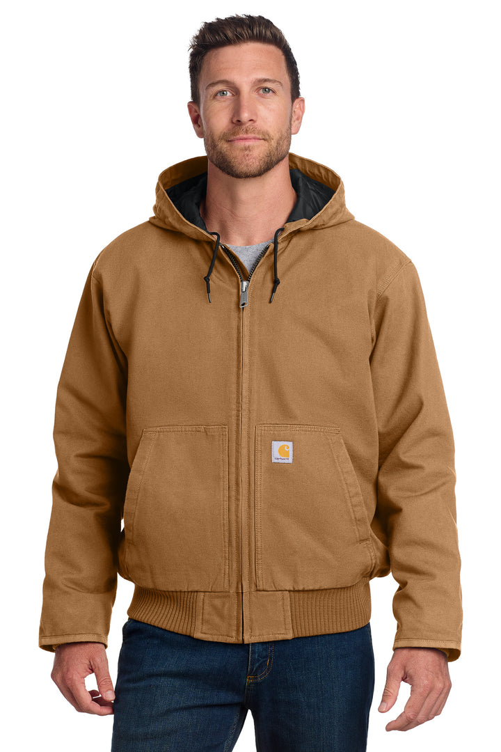 Carhartt Brown Carhartt Washed Duck Active Jac (CT104050) - Jacket, front view