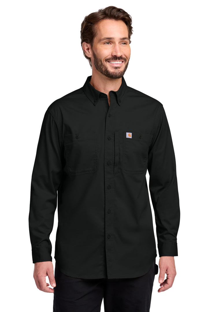 Carhartt Rugged Professional Series Long Sleeve Shirt (CT106689) - Button-Down — Black