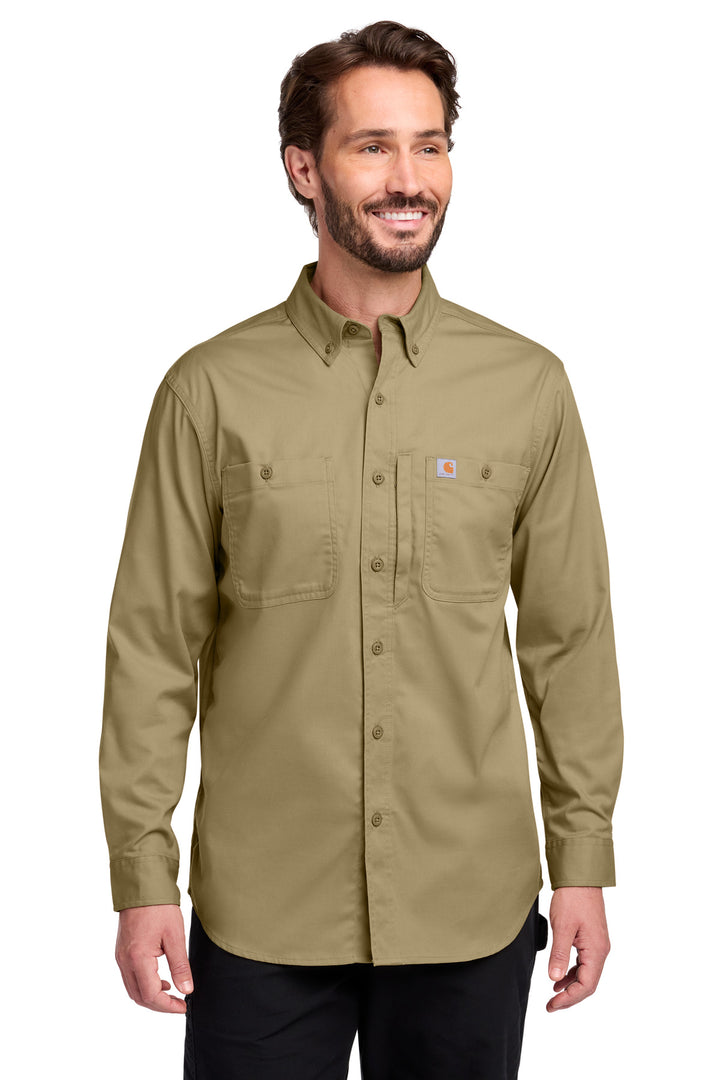 Carhartt Rugged Professional Series Long Sleeve Shirt (CT106689) - Button-Down — Dark Khaki
