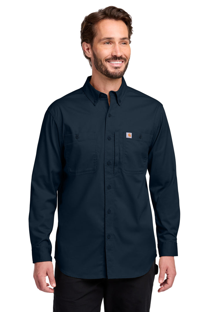 Carhartt Rugged Professional Series Long Sleeve Shirt (CT106689) - Button-Down — Navy