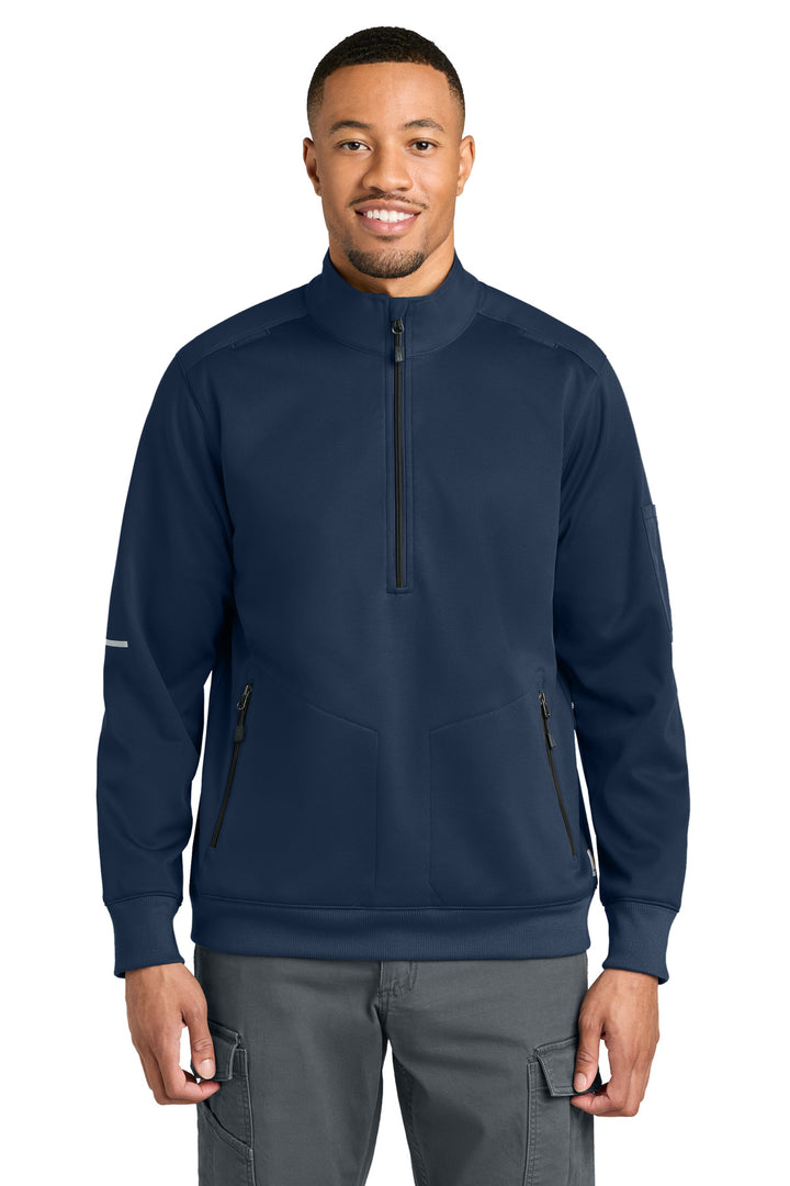 Carhartt FLD & RSCU 1/2-Zip Mid-Layer (CTC86912) - Quarter-Zip — Dark Navy