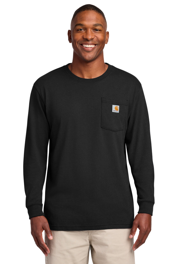Carhartt Long Sleeve Pocket Tee (CTK126) - Performance Tee — Black