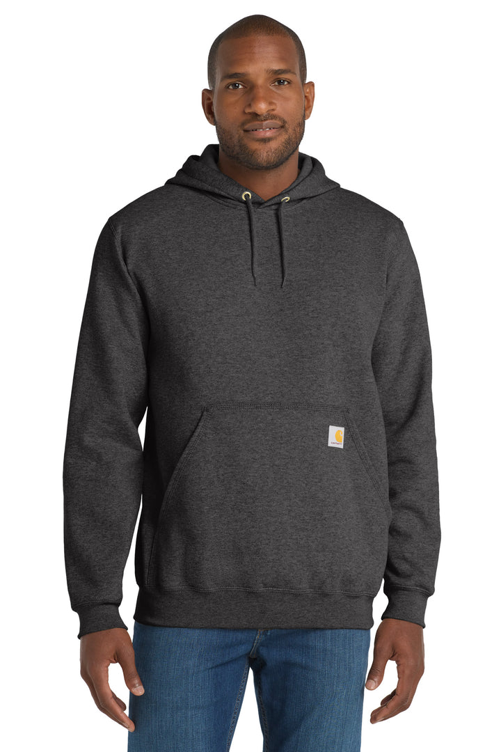 Carbon Heather Carhartt Midweight Logo (CTK288) - Hoodie, front view