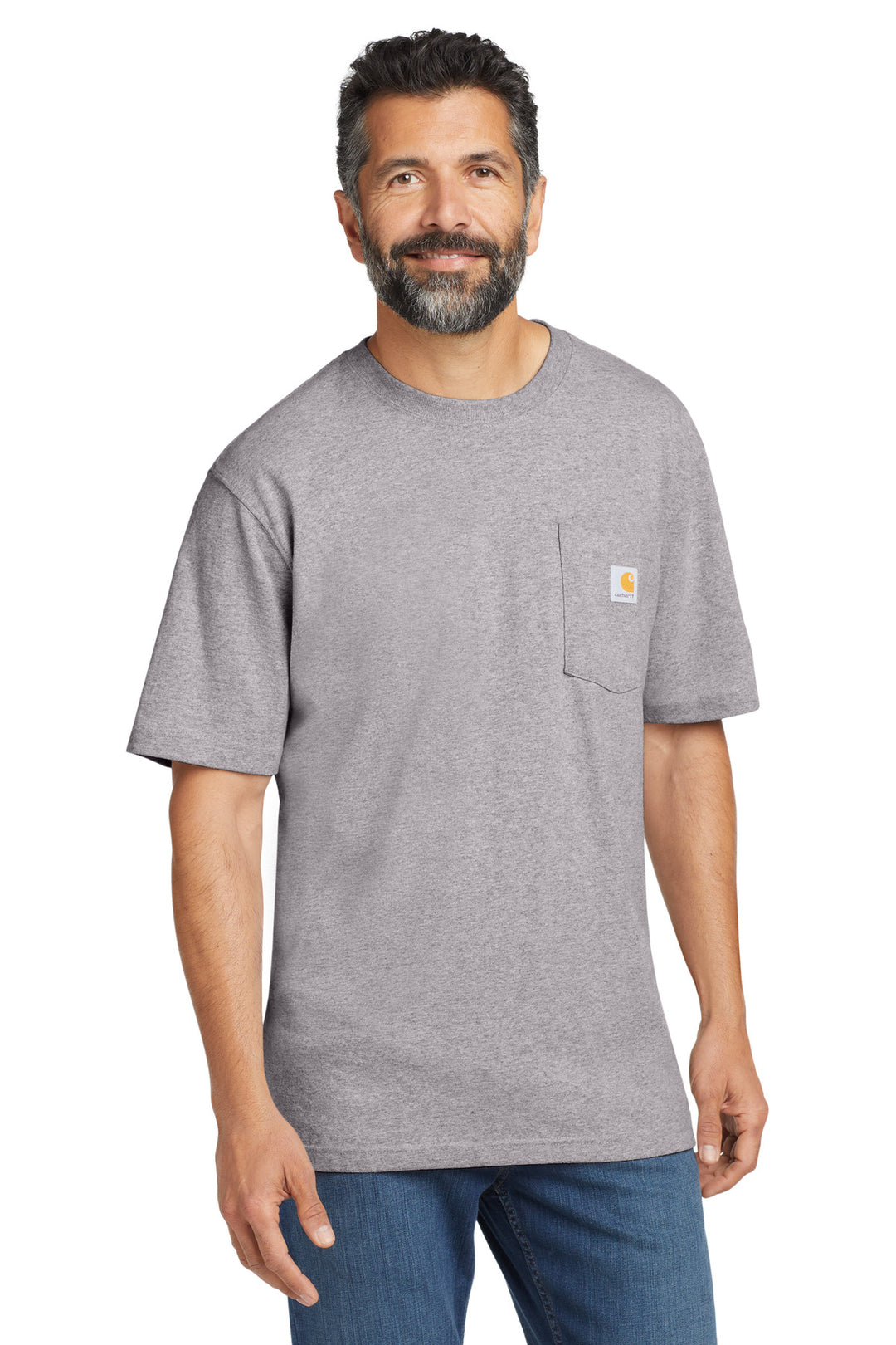 Carhartt Short Sleeve Tee (CTK87) - Cotton Shirt — Heather Grey