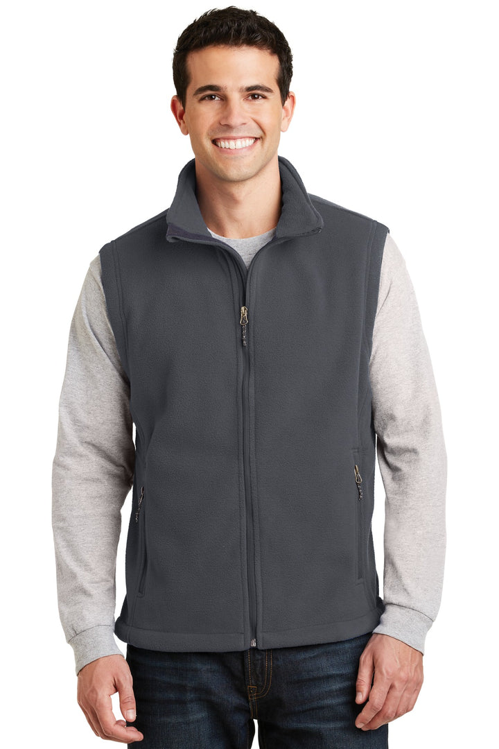 Iron Grey Port Authority Value Fleece Vest (F219) - Vest, front view
