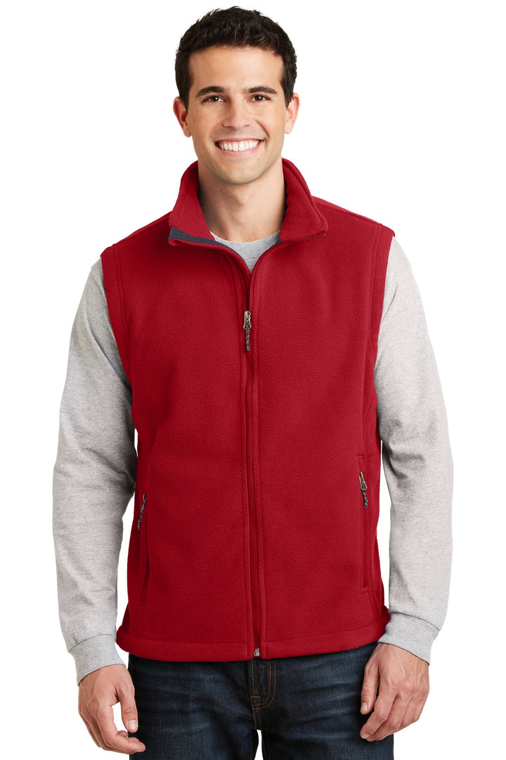 True Red Port Authority Value Fleece Vest (F219) - Vest, front view