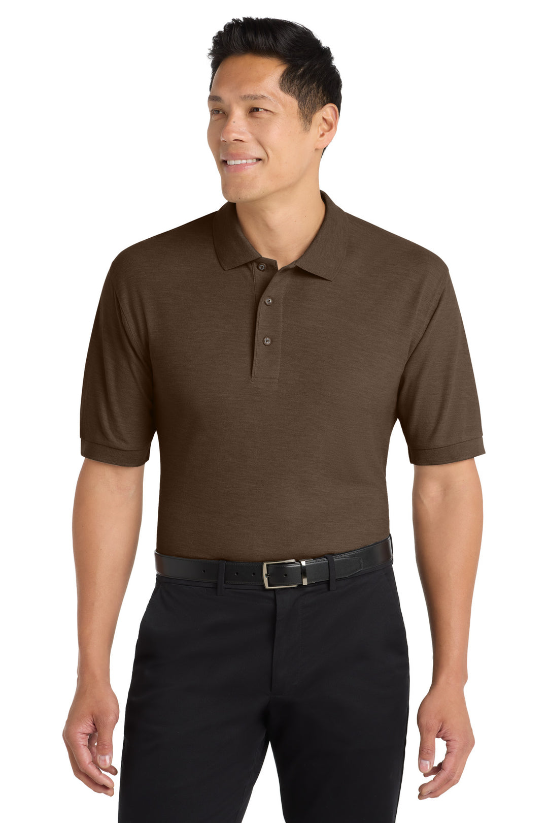 Port Authority Silk Touch Polo (K500) - Polo — Coffee Bean