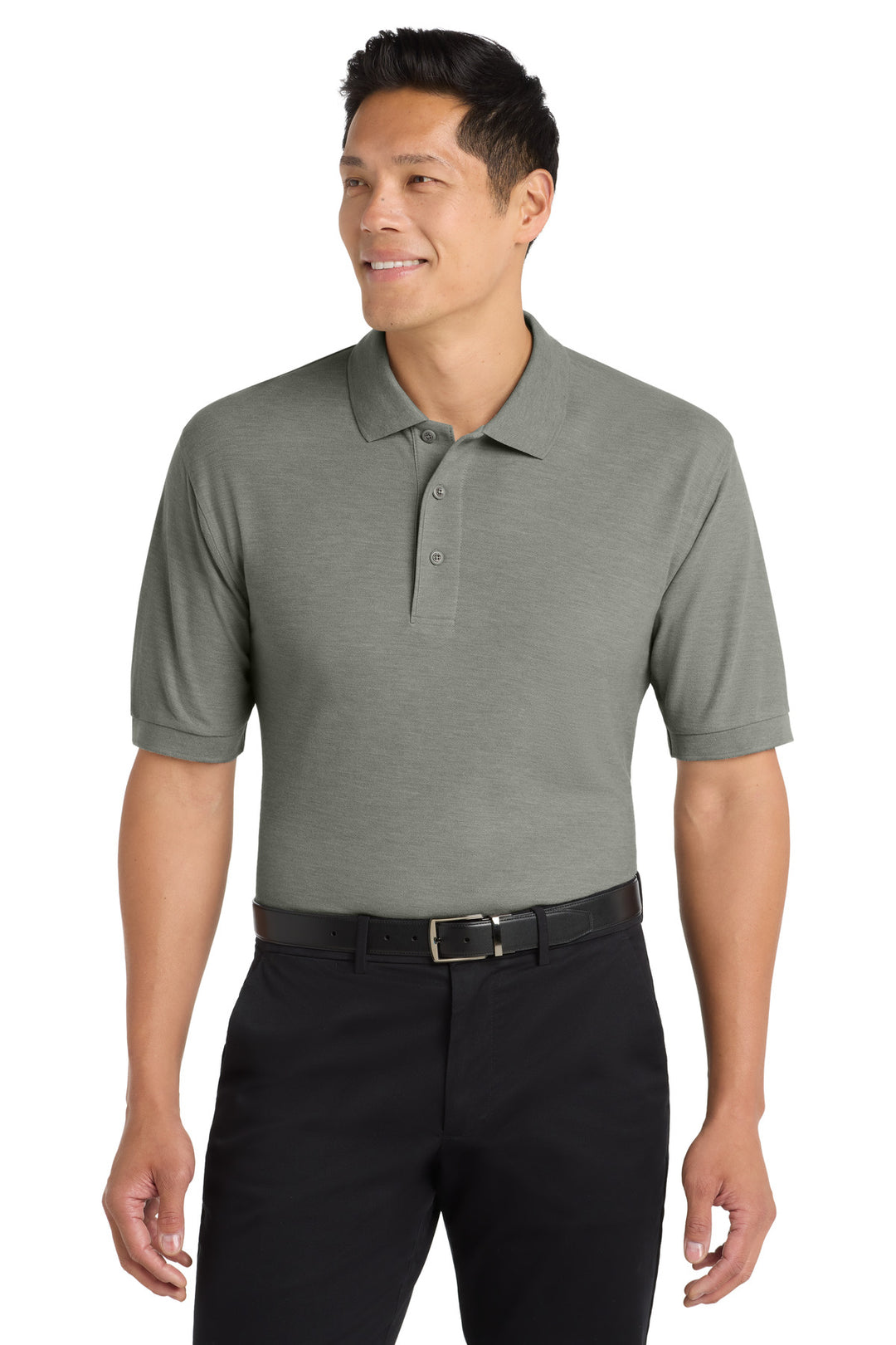Port Authority Silk Touch Polo (K500) - Polo — Cool Grey