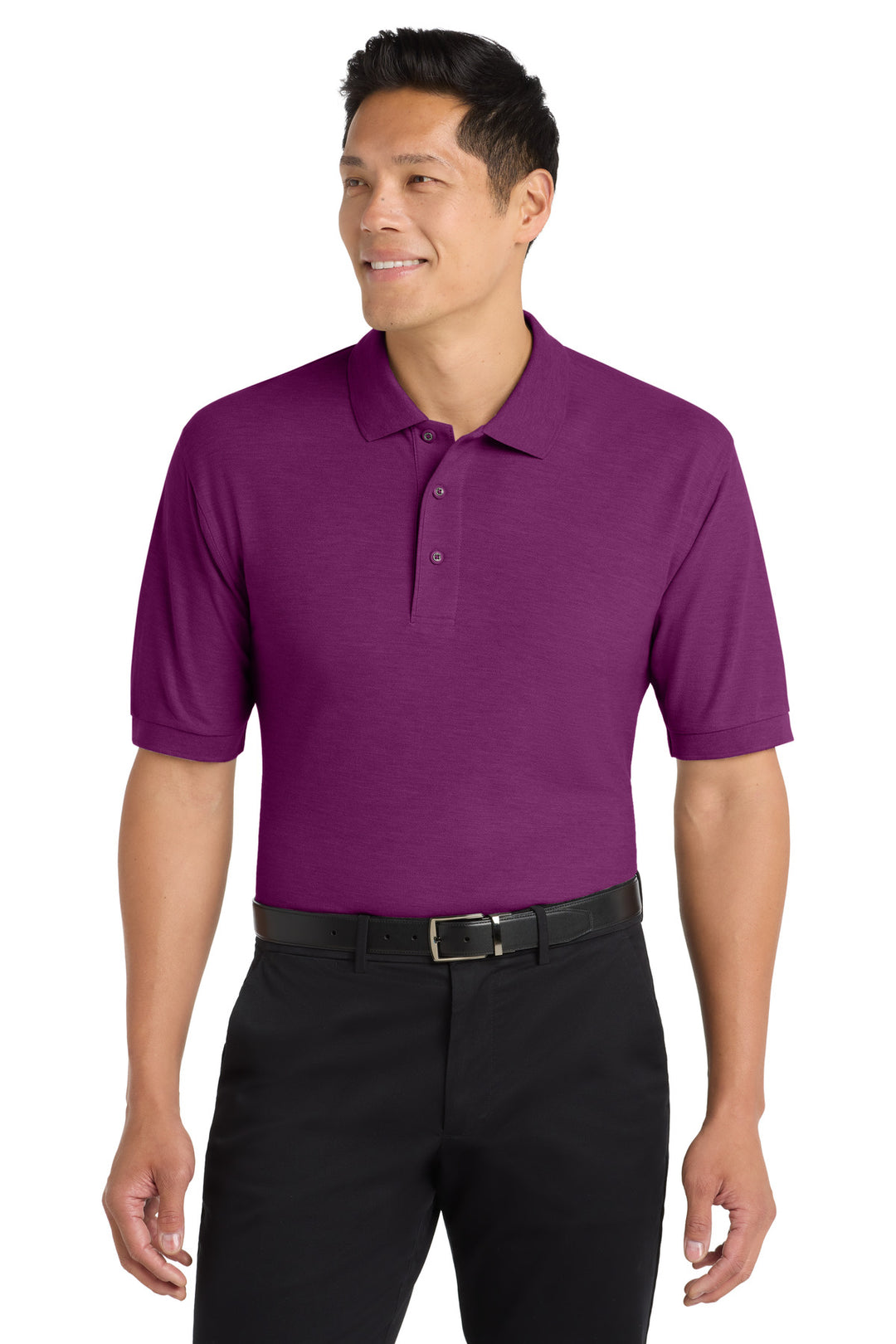 Port Authority Silk Touch Polo (K500) - Polo — Deep Berry