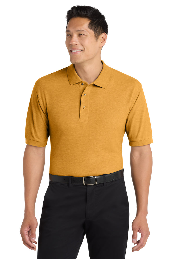 Port Authority Silk Touch Polo (K500) - Polo — Gold