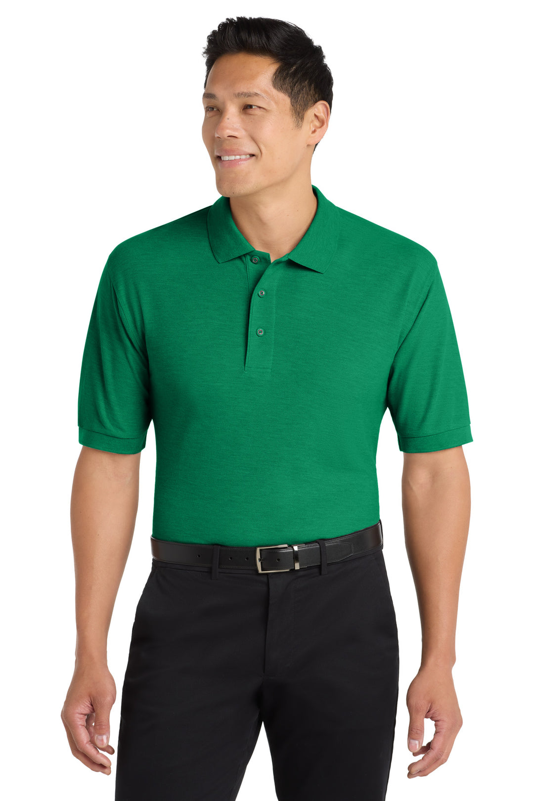 Port Authority Silk Touch Polo (K500) - Polo — Kelly Green