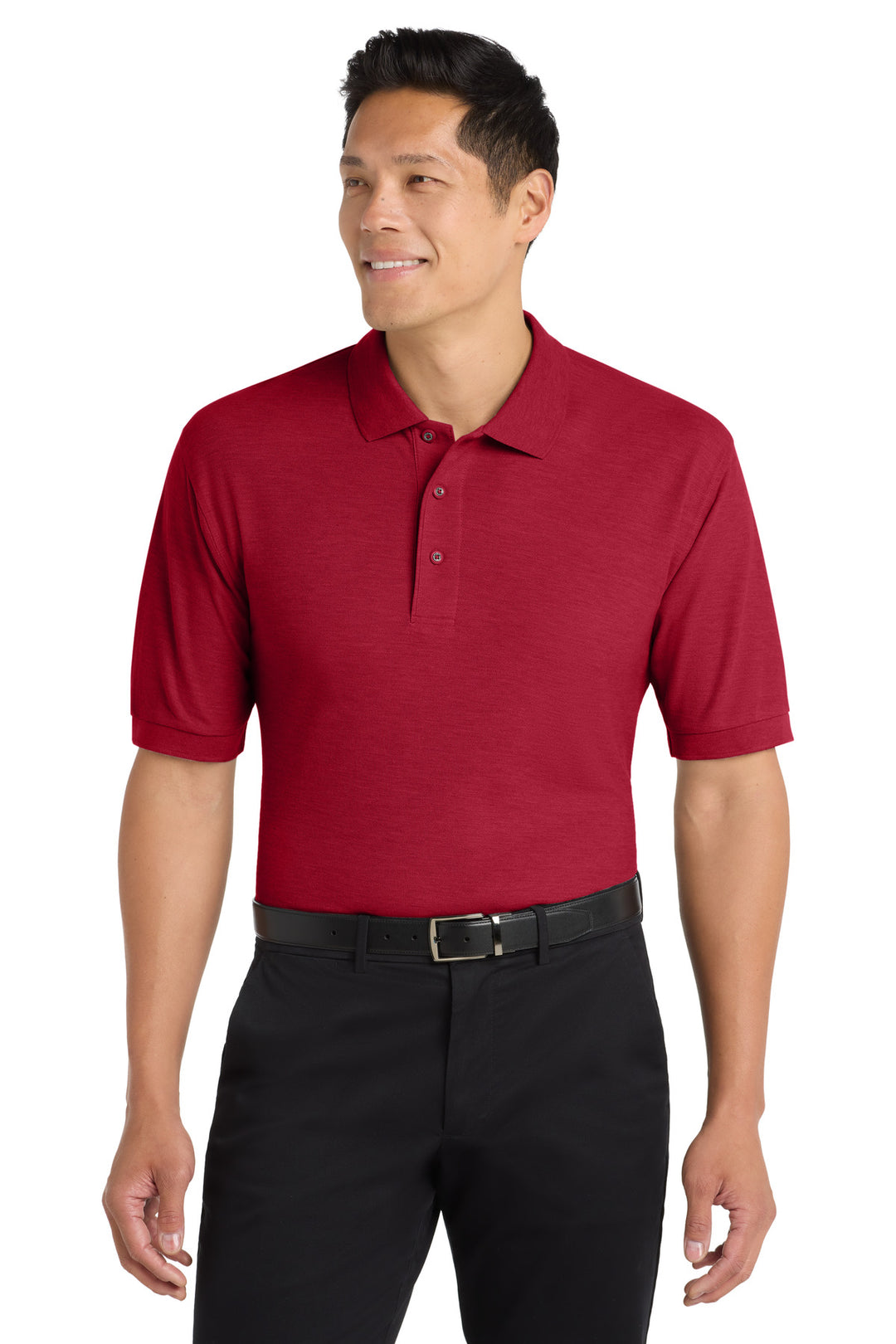 Port Authority Silk Touch Polo (K500) - Polo — Red