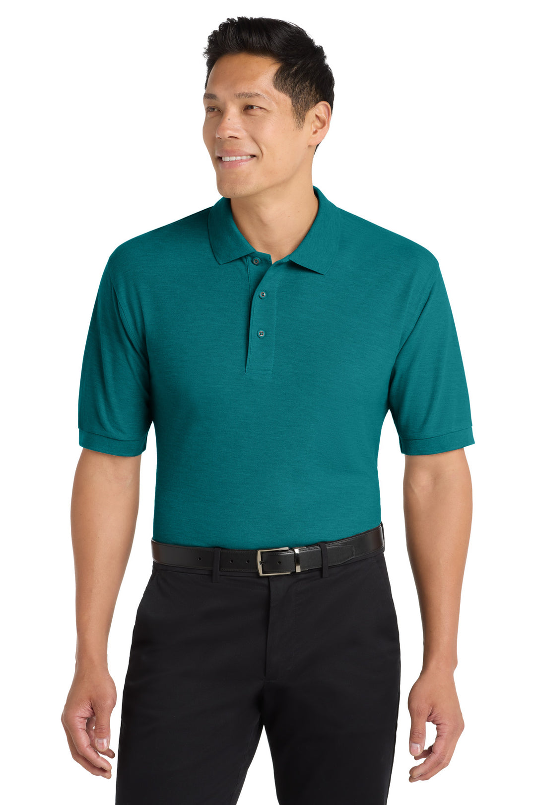 Port Authority Silk Touch Polo (K500) - Polo — Teal Green