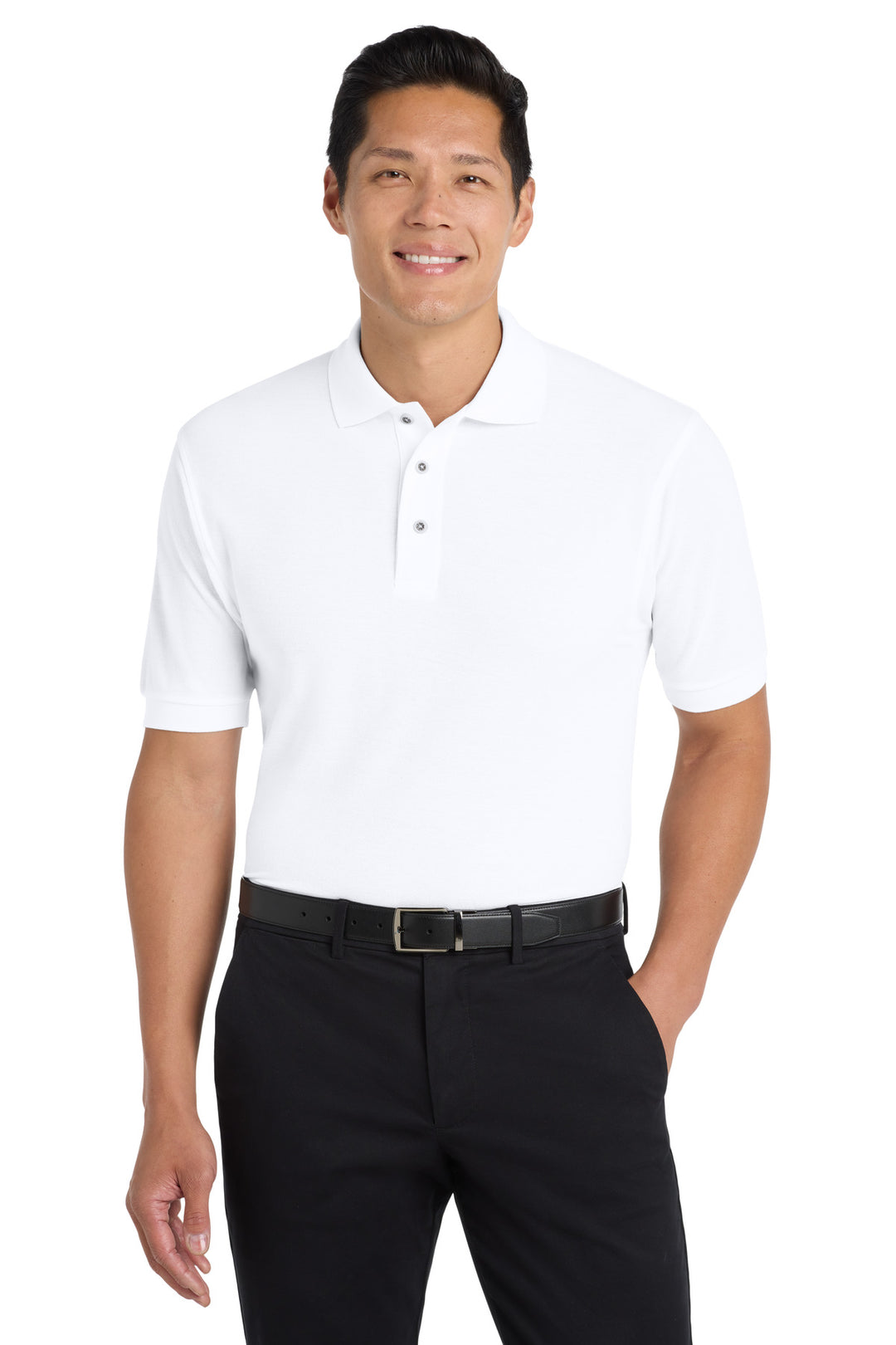 Port Authority Silk Touch Polo (K500) - Polo — White