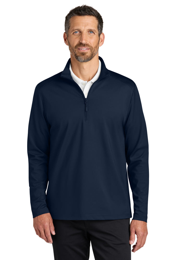 Port Authority C-FREE Double Knit 1/4-Zip (K880) — True Navy