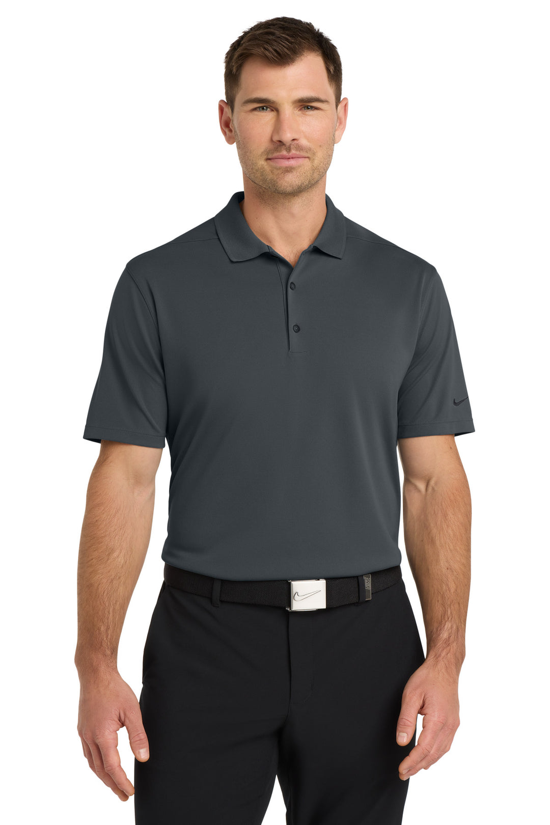 Nike Dri-FIT Micro Pique 2.0 (NKDC1963) - Polo — Anthracite