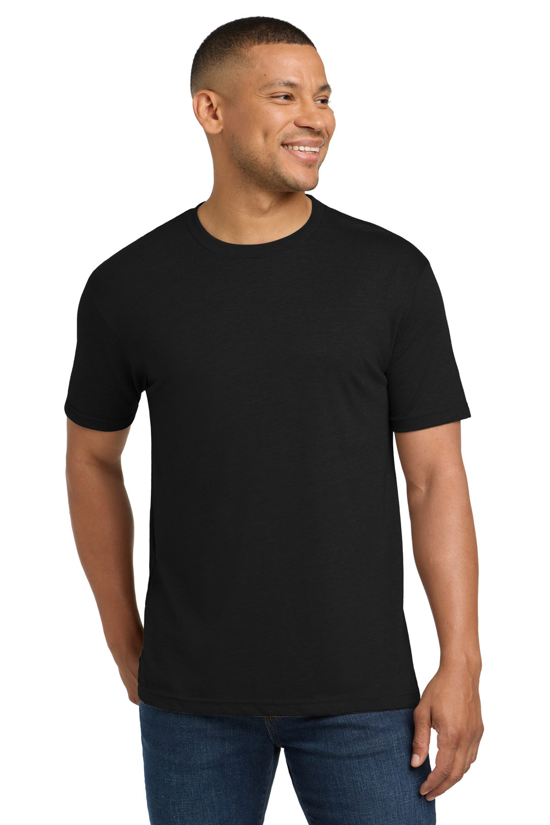 Next Level Tri-Blend (6010) - Performance Tee — Solid Black