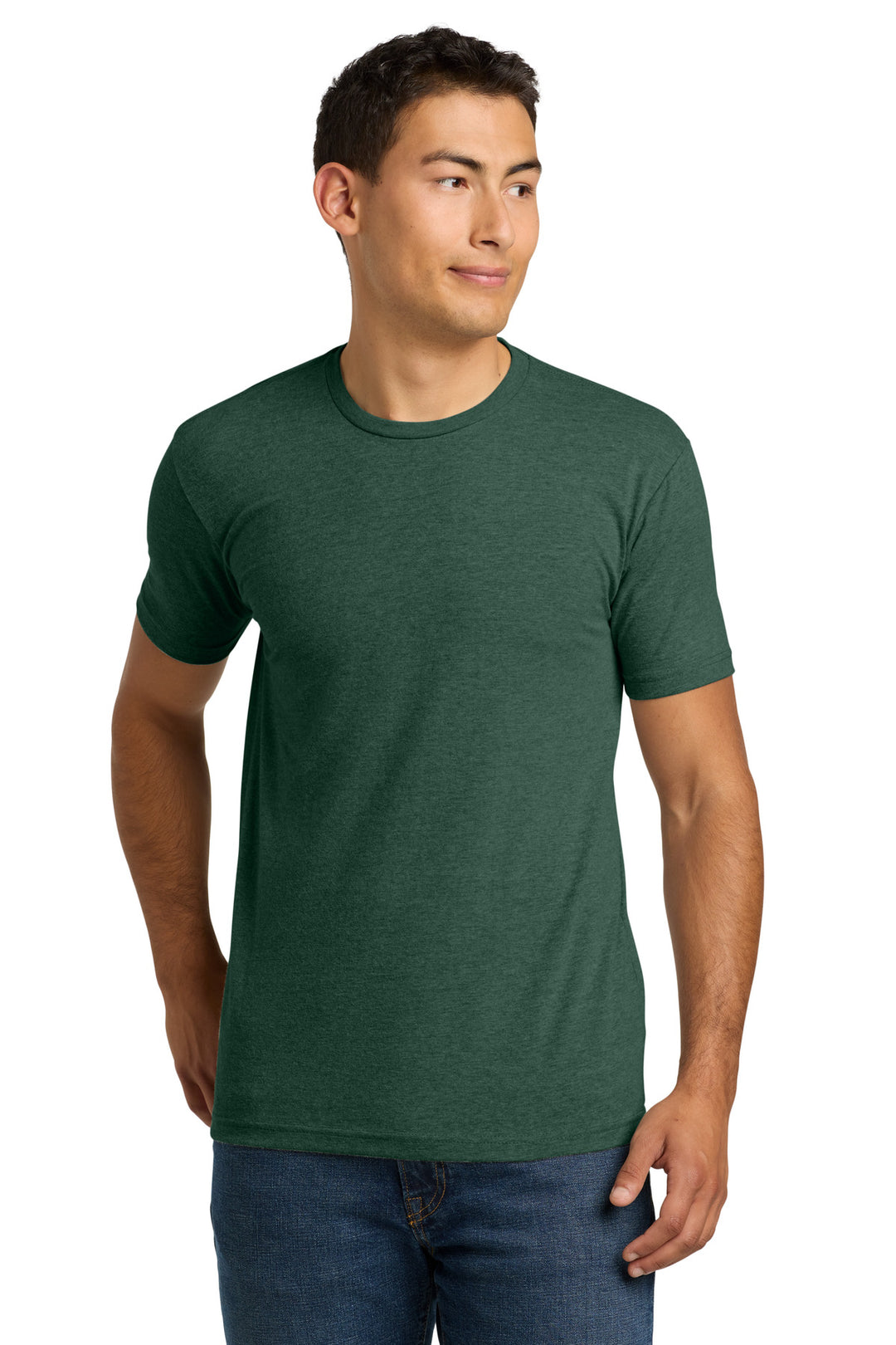 Next Level CVC (6210) - Cotton Shirt — Heather Forest Green